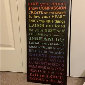Multicolored canvas wall art